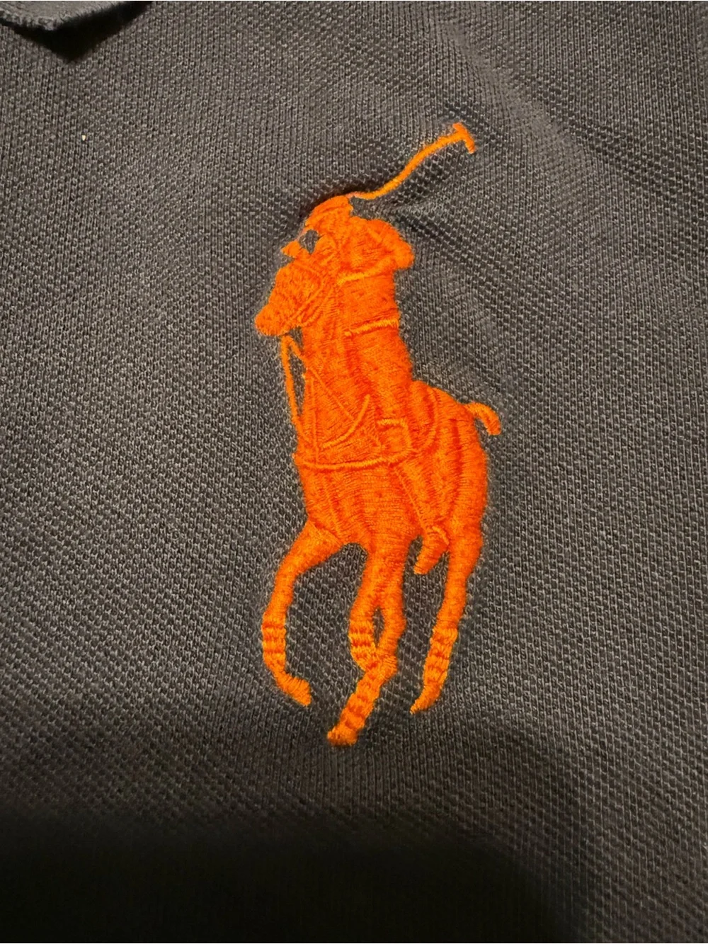 Ralph Lauren Navy Polo with Green Trim
